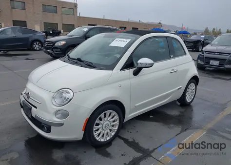 2012 Fiat 500C Lounge from USA, damaged, VIN 3C3CFFER3CT237311